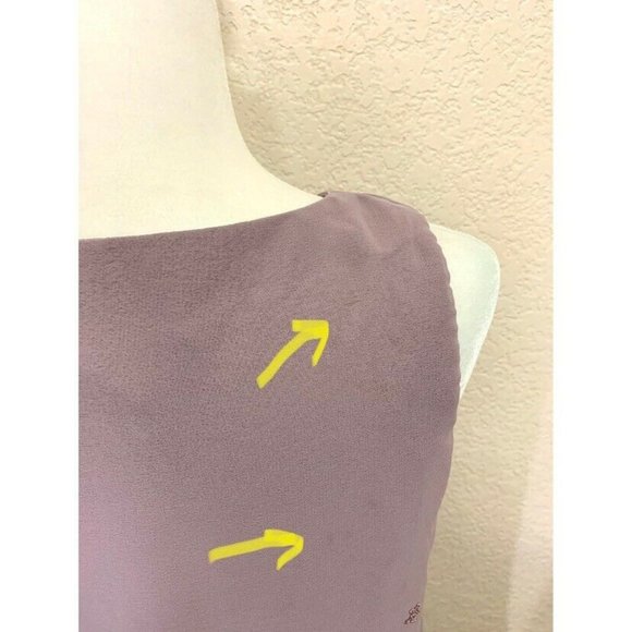 J.R. Nites by Caliendo Vintage 90s Lilac Purple Beaded Shift Dress - Picture 4 of 6